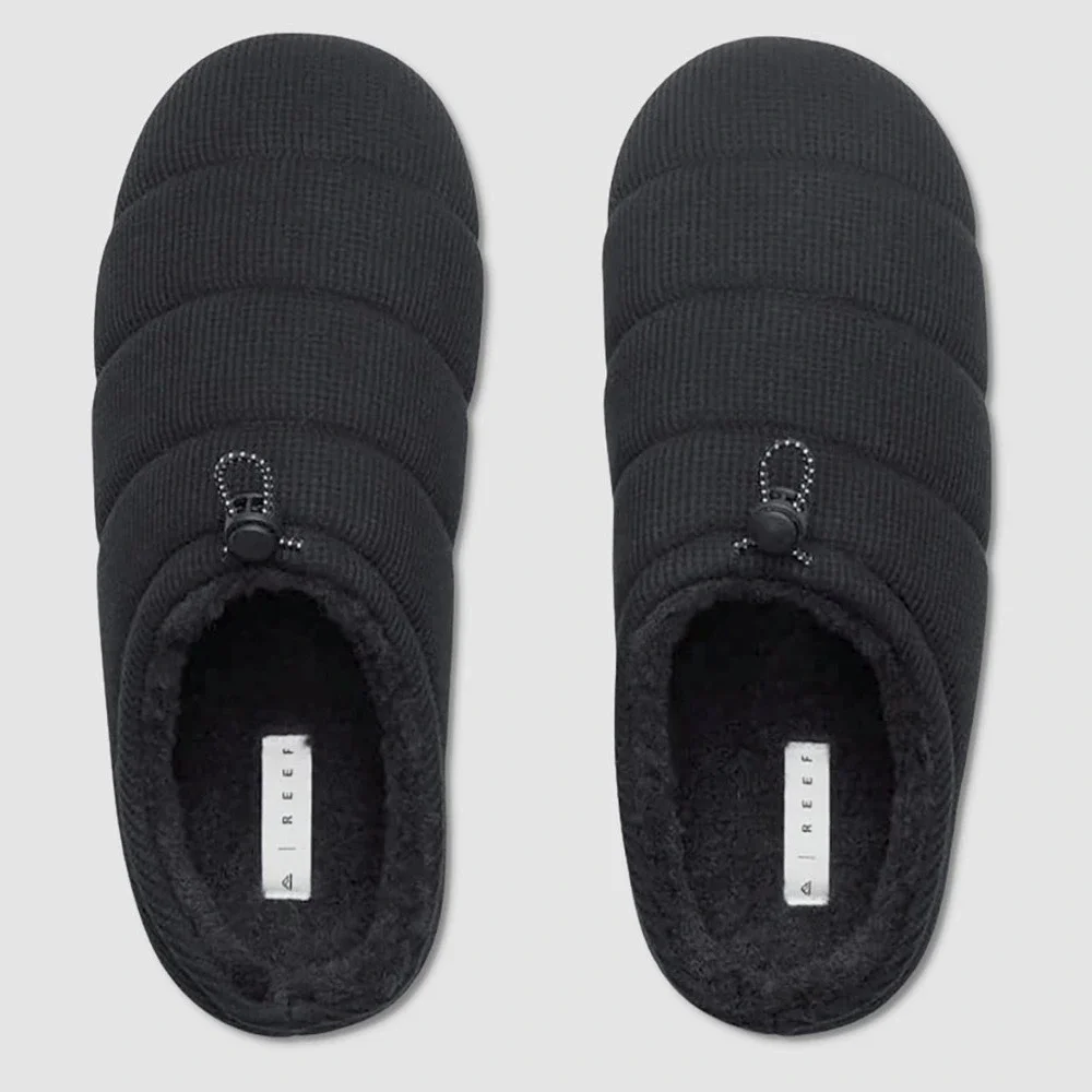 Reef Hiatus Mule Slippers - NEW Mens Size XL (13-14) Black - #49592-A6
